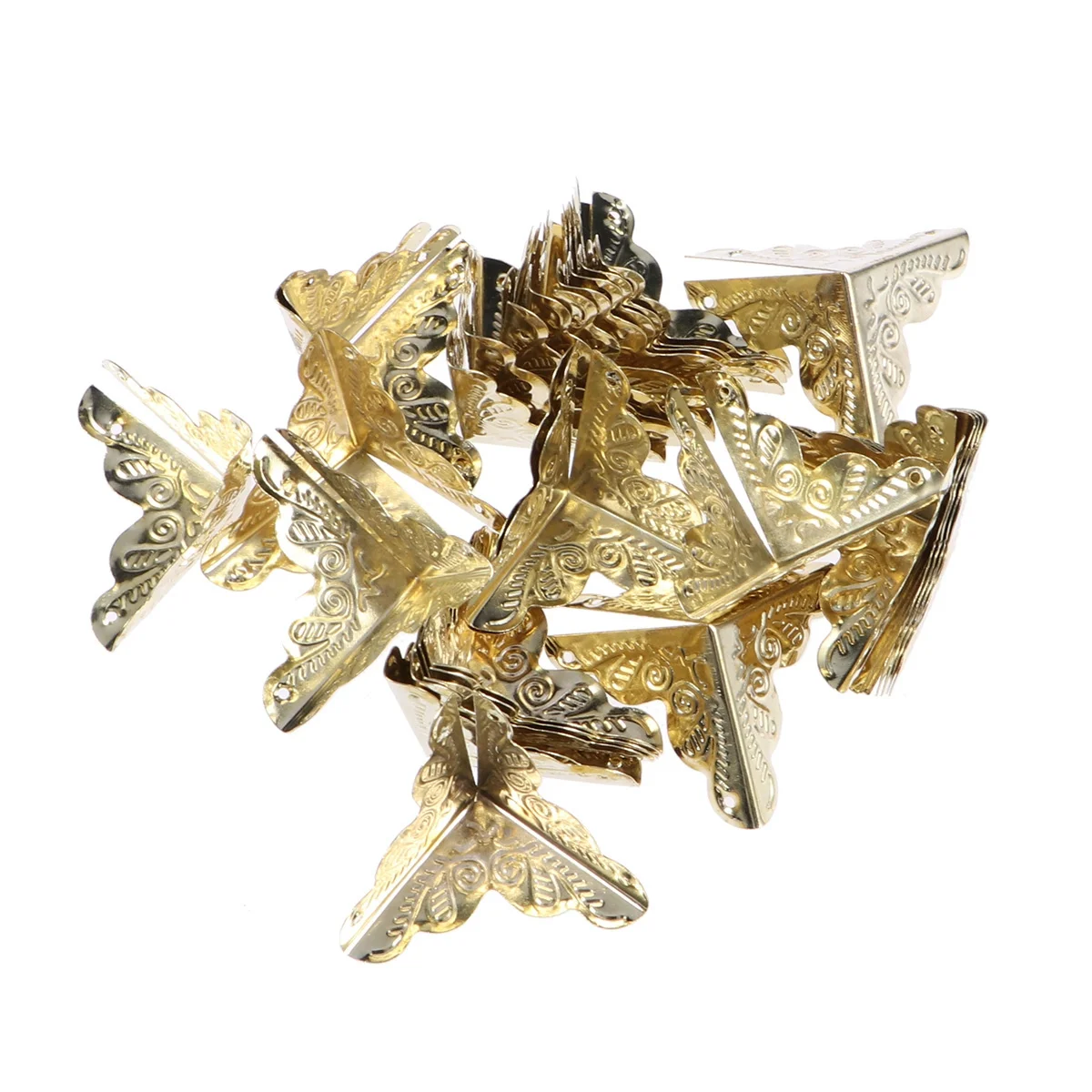 30Pcs Box Corner Protector Triangle Rattan Carved Metal Vintage Style Wooden Box Guard Closet Door Edge Safety Cover Nails
30Pcs Box Corner Protector Triangle Rattan Carved Metal Vintage Style Wooden Box Guard Closet Door Edge Safety Cover Nails