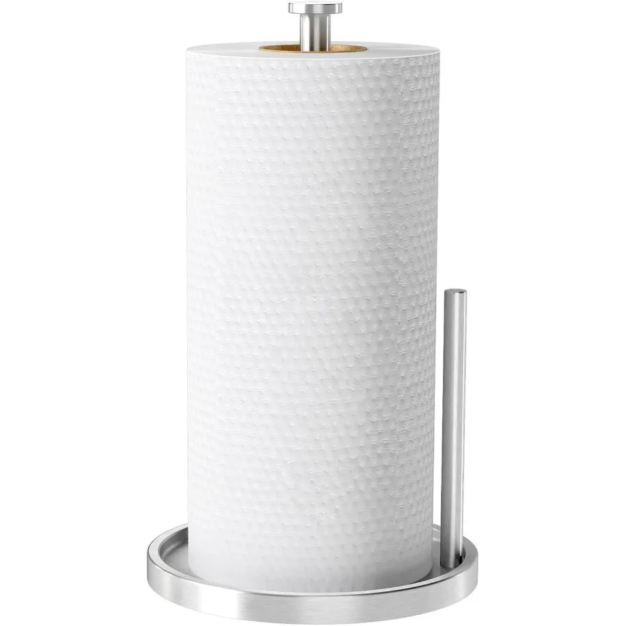 Paper Towel Holder Countertop Standing Paper Roll Holder with Anti Slip Weighted Base Stainless Steel Freestanding Paper Towel
Paper Towel Holder Countertop Standing Paper Roll Holder with Anti Slip Weighted Base Stainless Steel Freestanding Paper Towel