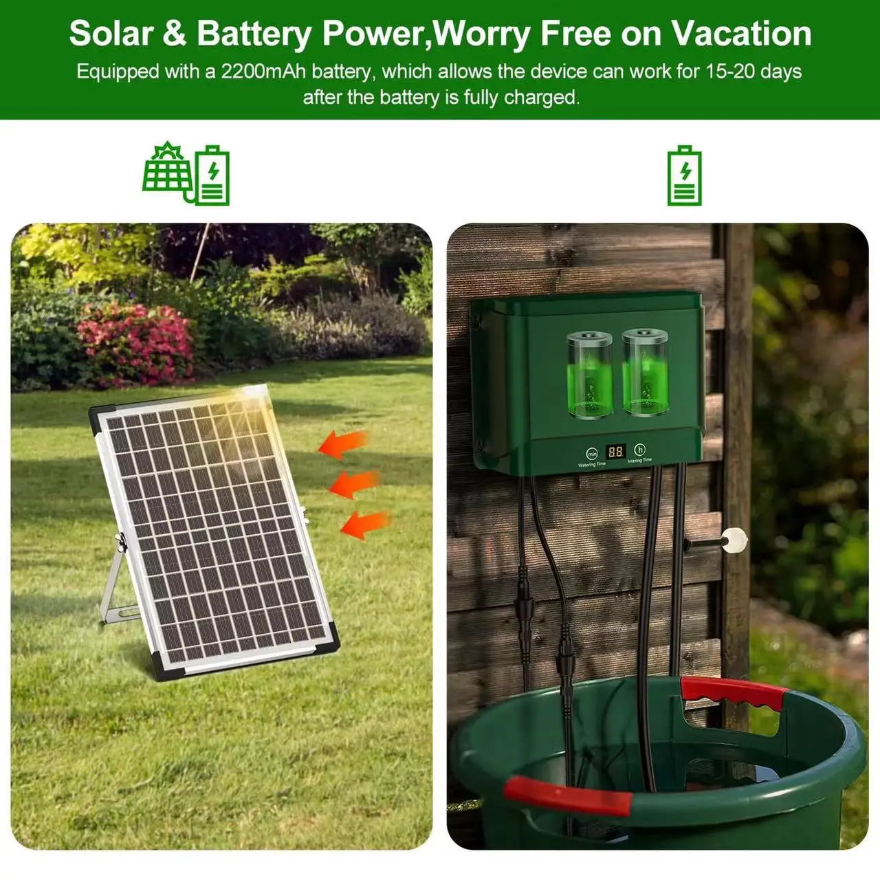 Hot Product Solar Garden Automatic Irrigation Drip Watering Kit Potted for Plants Flower Household Auto Timer Watering System
Hot Product Solar Garden Automatic Irrigation Drip Watering Kit Potted for Plants Flower Household Auto Timer Watering System