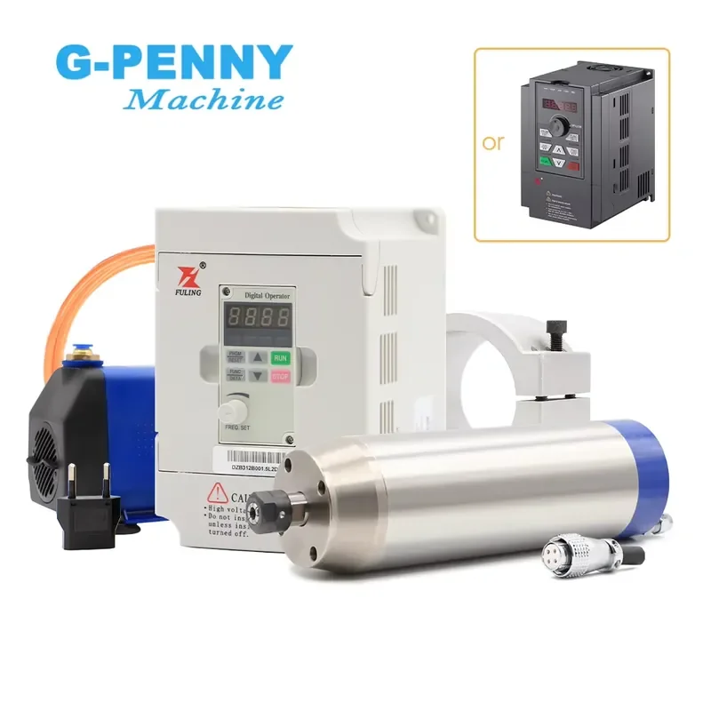 G-Penny 1.5KW ER16 D80 Metal Working Spindle with Inverter with Bracket Water Cooled Cnc Ac Spindle Motor
G-Penny 1.5KW ER16 D80 Metal Working Spindle with Inverter with Bracket Water Cooled Cnc Ac Spindle Motor