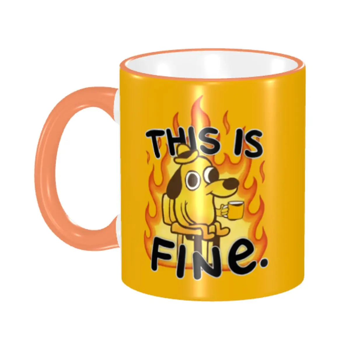 Custom I Am Fine Everything Is Fine Coffee Mug DIY Funny Cartoon Dog Ceramic Mug Cup Creative Gift
Custom I Am Fine Everything Is Fine Coffee Mug DIY Funny Cartoon Dog Ceramic Mug Cup Creative Gift