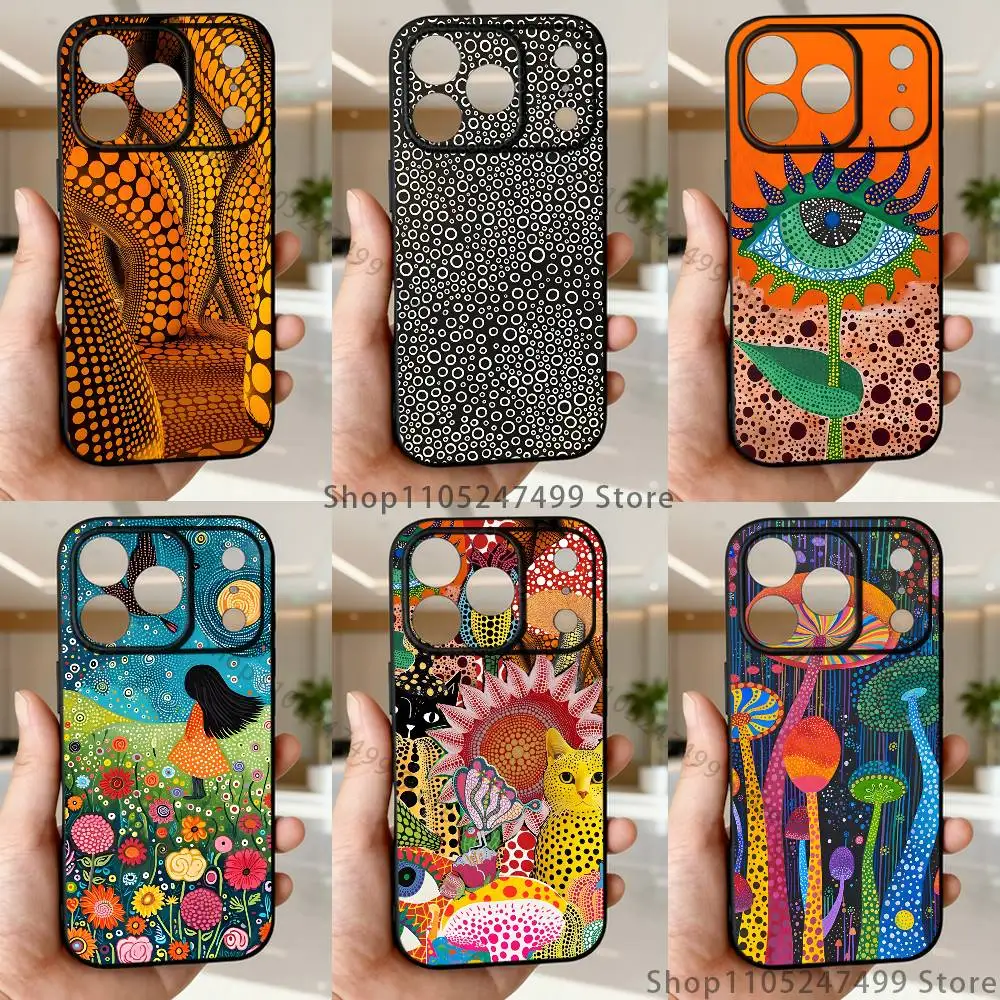Y-Yayoi Art K-Kusama Phone Case For iPhone 17,16,15,14,13,12,11,Pro,Max,Plus,E,Air,Mini Protective TPU Cover
Y-Yayoi Art K-Kusama Phone Case For iPhone 17,16,15,14,13,12,11,Pro,Max,Plus,E,Air,Mini Protective TPU Cover