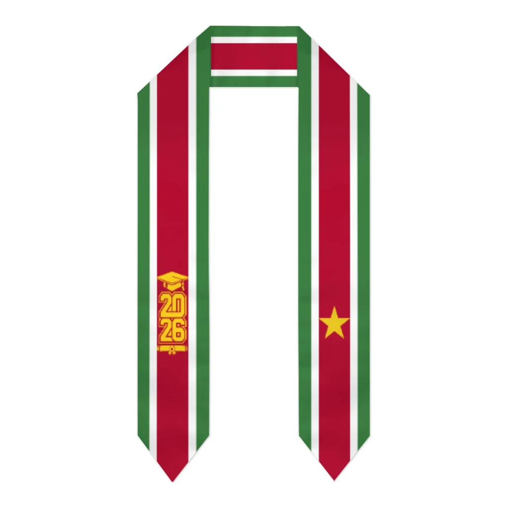 CLClass of 2026 Suriname Flag Scarf Graduation Sash Stole International Study Abroad Adult Unisex Party Accessory Top Print
CLClass of 2026 Suriname Flag Scarf Graduation Sash Stole International Study Abroad Adult Unisex Party Accessory Top Print