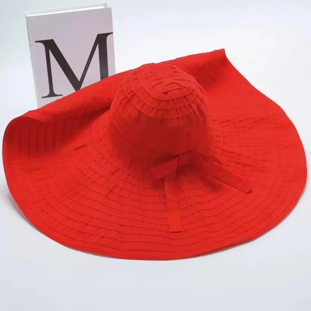 Packable Bowknot DIY Moldable Wide Brim Hat UV Anti Sunscreen Plastic Bucket Hat Breathable Foldable Women Sun Hat Summer
Packable Bowknot DIY Moldable Wide Brim Hat UV Anti Sunscreen Plastic Bucket Hat Breathable Foldable Women Sun Hat Summer