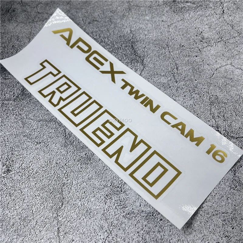 Водонепроницаемые наклейки-аппликации на окна автомобилей, фургонов и грузовиков для APEX TWIN CAM 16 Trueno BRZ AE86
Водонепроницаемые наклейки-аппликации на окна автомобилей, фургонов и грузовиков для APEX TWIN CAM 16 Trueno BRZ AE86