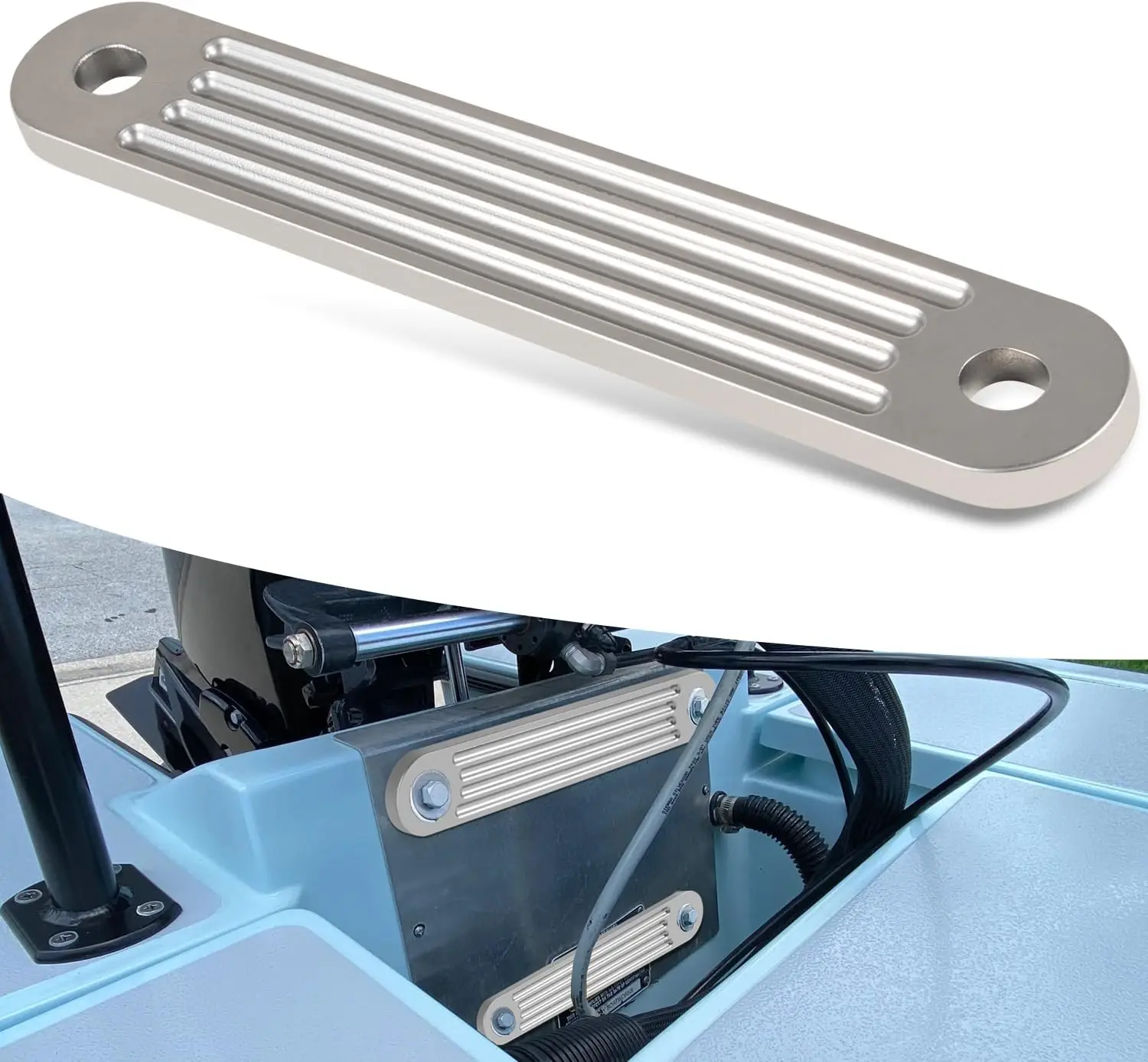 Universal Outboard Transom Support Plate 12"x2" 3/8" Thick Cast Aluminum
Universal Outboard Transom Support Plate 12"x2" 3/8" Thick Cast Aluminum