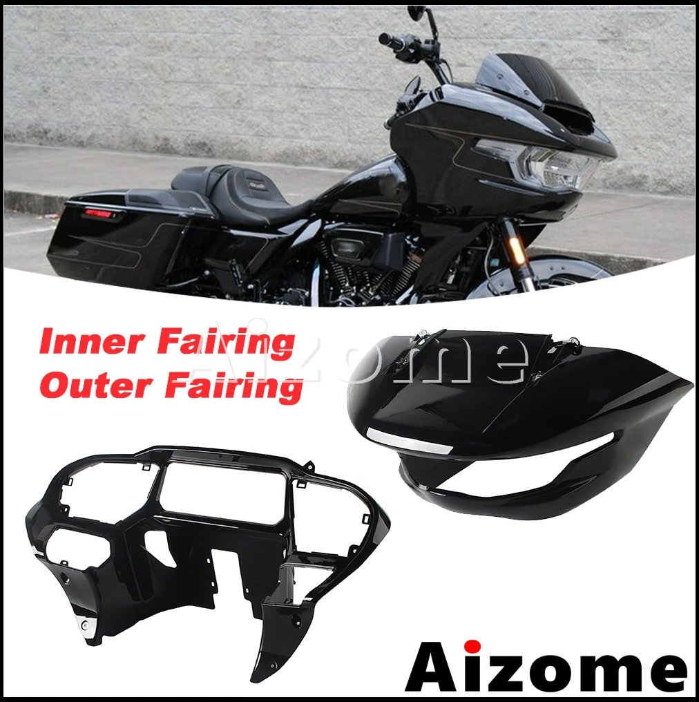 Motorcycle Accessories Outer &Inner Headlight Fairing For Harley Touring CVO Road Glide FLTRXSE 2023 2024 2025 ABS Plastic Black
Motorcycle Accessories Outer &Inner Headlight Fairing For Harley Touring CVO Road Glide FLTRXSE 2023 2024 2025 ABS Plastic Black