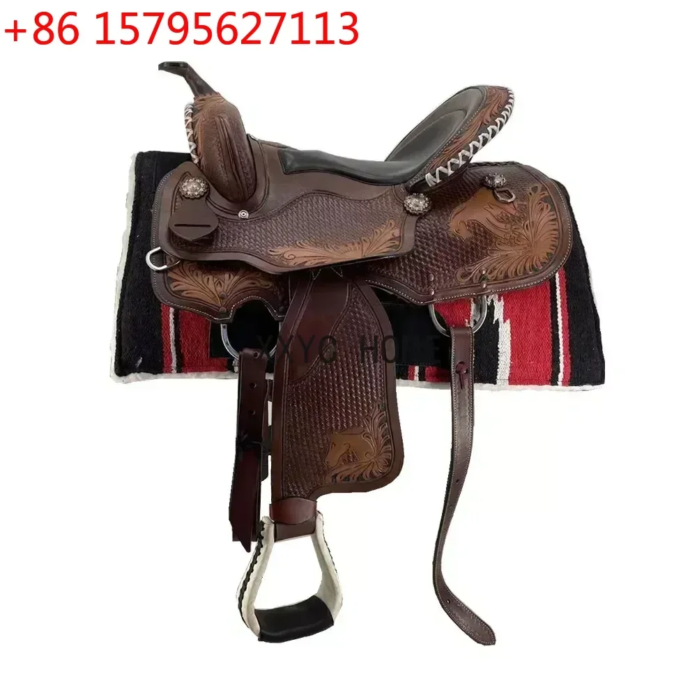 Western Saddle Fine Riding Equestrian Supplies Horse Harness Imported Pure Cowhide Knight Riding Riding Equipment
Western Saddle Fine Riding Equestrian Supplies Horse Harness Imported Pure Cowhide Knight Riding Riding Equipment