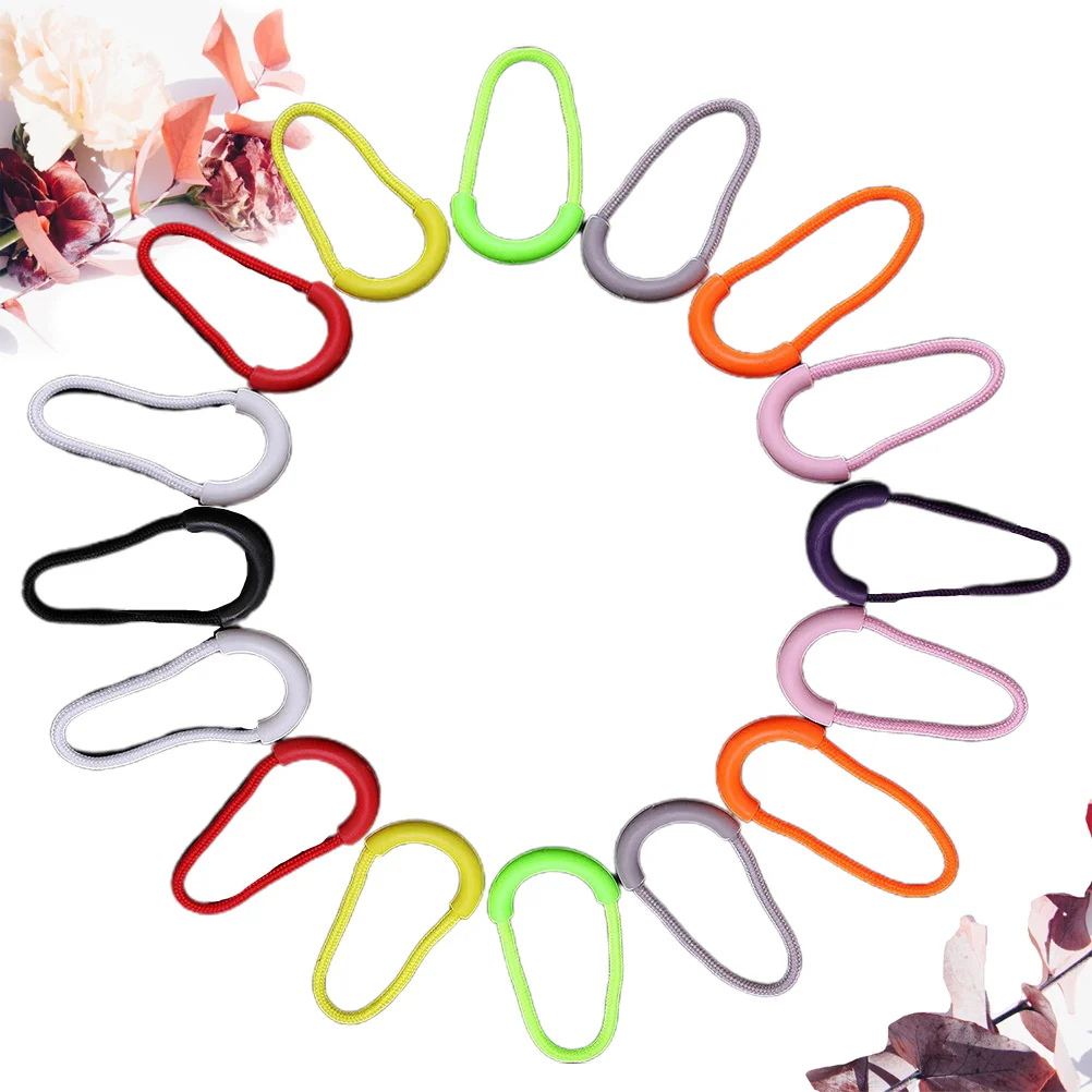 18Pcs Zipper Pull Cord Replacement Durable PVC Zip Puller for Backpack Jacket Duffel Bag Keyring Slider Accessories Assorted
18Pcs Zipper Pull Cord Replacement Durable PVC Zip Puller for Backpack Jacket Duffel Bag Keyring Slider Accessories Assorted