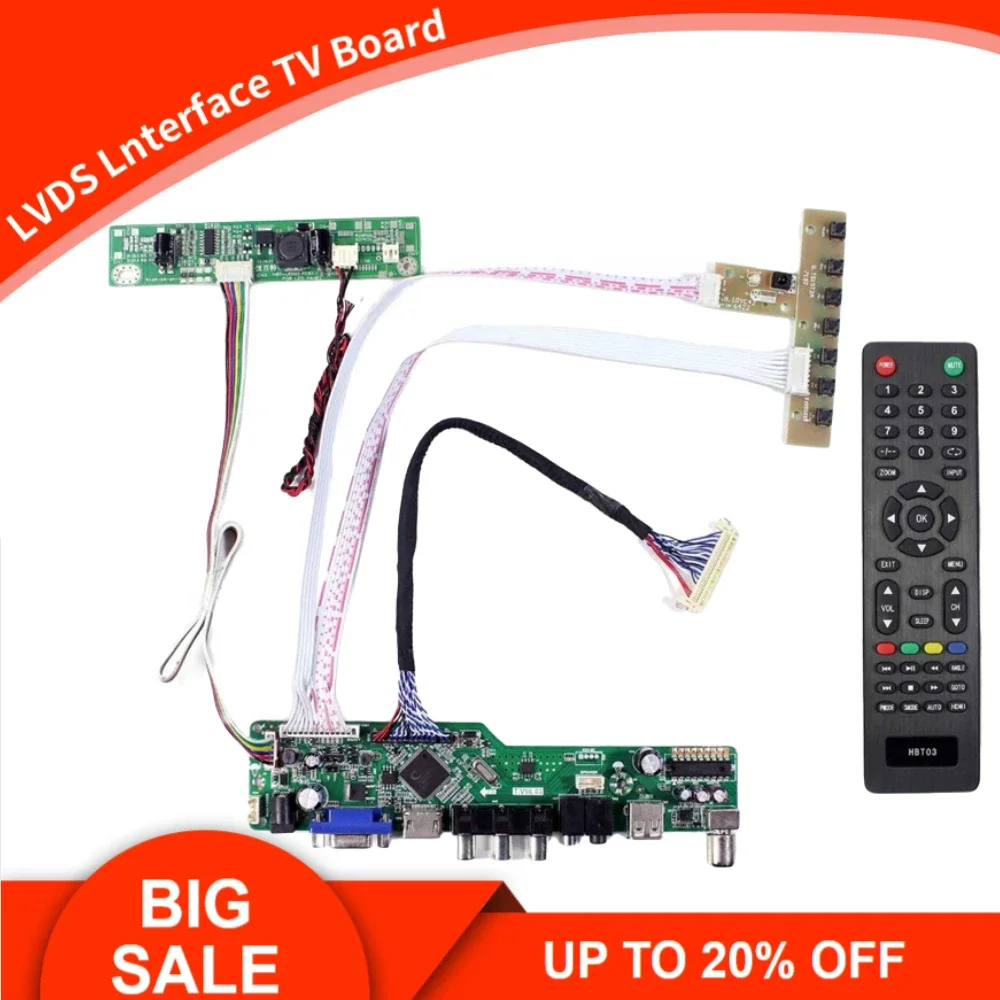 NEW Control Board Monitor Kit For LTN173KT02-T01 TV+HDMI+VGA+AV+USB LCD LED Screen Controller Board Driver 
NEW Control Board Monitor Kit For LTN173KT02-T01 TV+HDMI+VGA+AV+USB LCD LED Screen Controller Board Driver