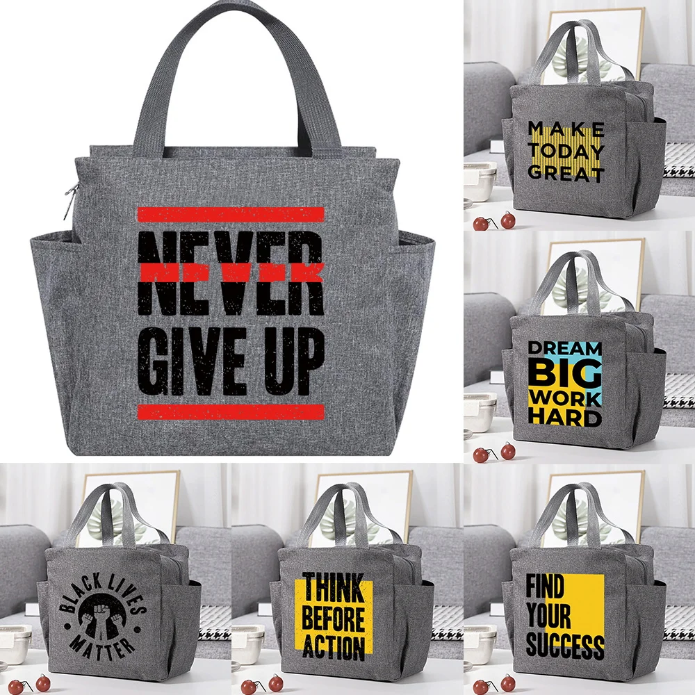 Insulated Lunch Bag for Women Kids Cooler Bag Thermal Bag Portable Lunch Box Large Capacity Tote Food Picnic Bags Word Pattern
Insulated Lunch Bag for Women Kids Cooler Bag Thermal Bag Portable Lunch Box Large Capacity Tote Food Picnic Bags Word Pattern