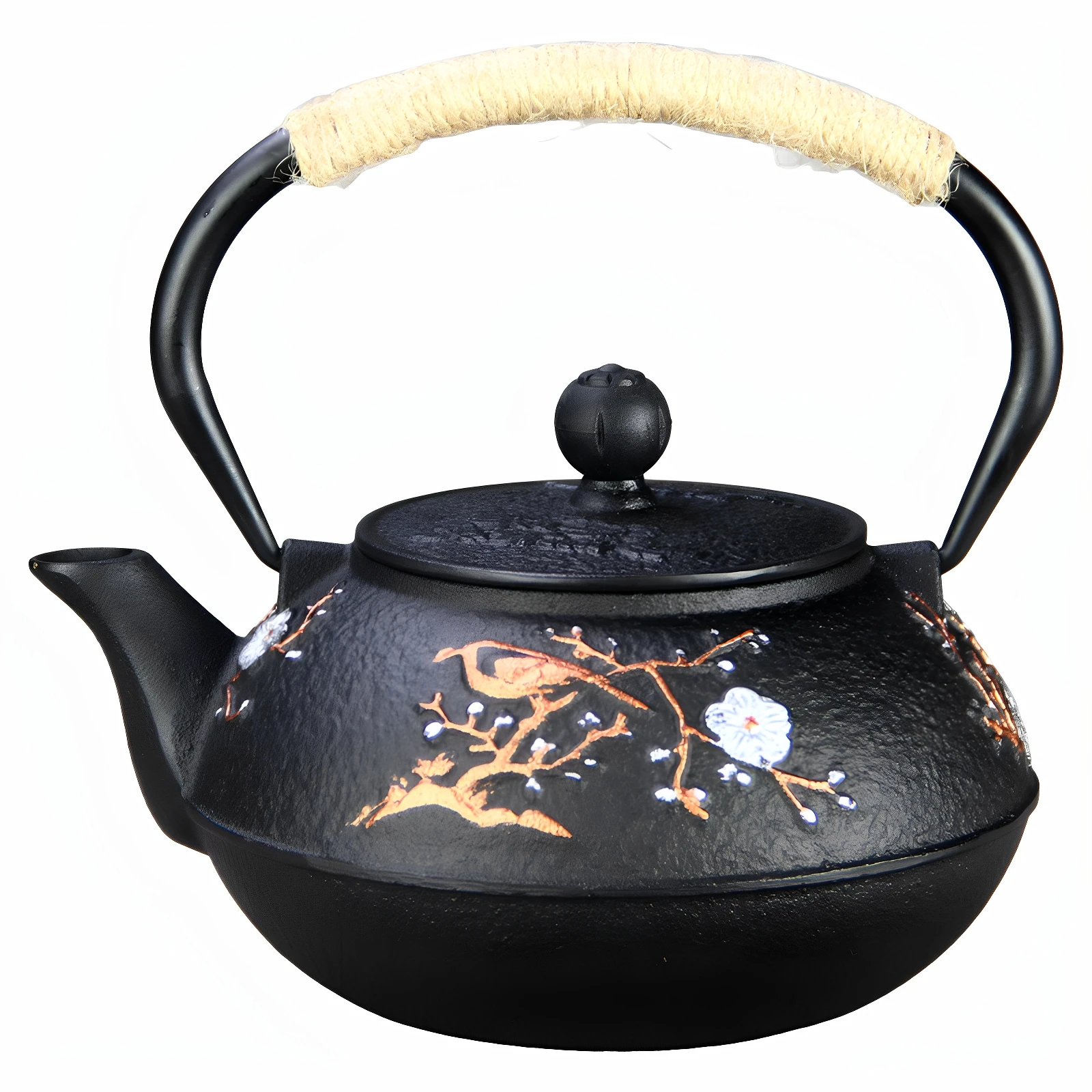 900ML Small Cast Iron Tea Kettle for Stovetop Safe, Beautiful Iron Teapot with Infuser for Loose Tea, Tea Pot with Enameled
900ML Small Cast Iron Tea Kettle for Stovetop Safe, Beautiful Iron Teapot with Infuser for Loose Tea, Tea Pot with Enameled