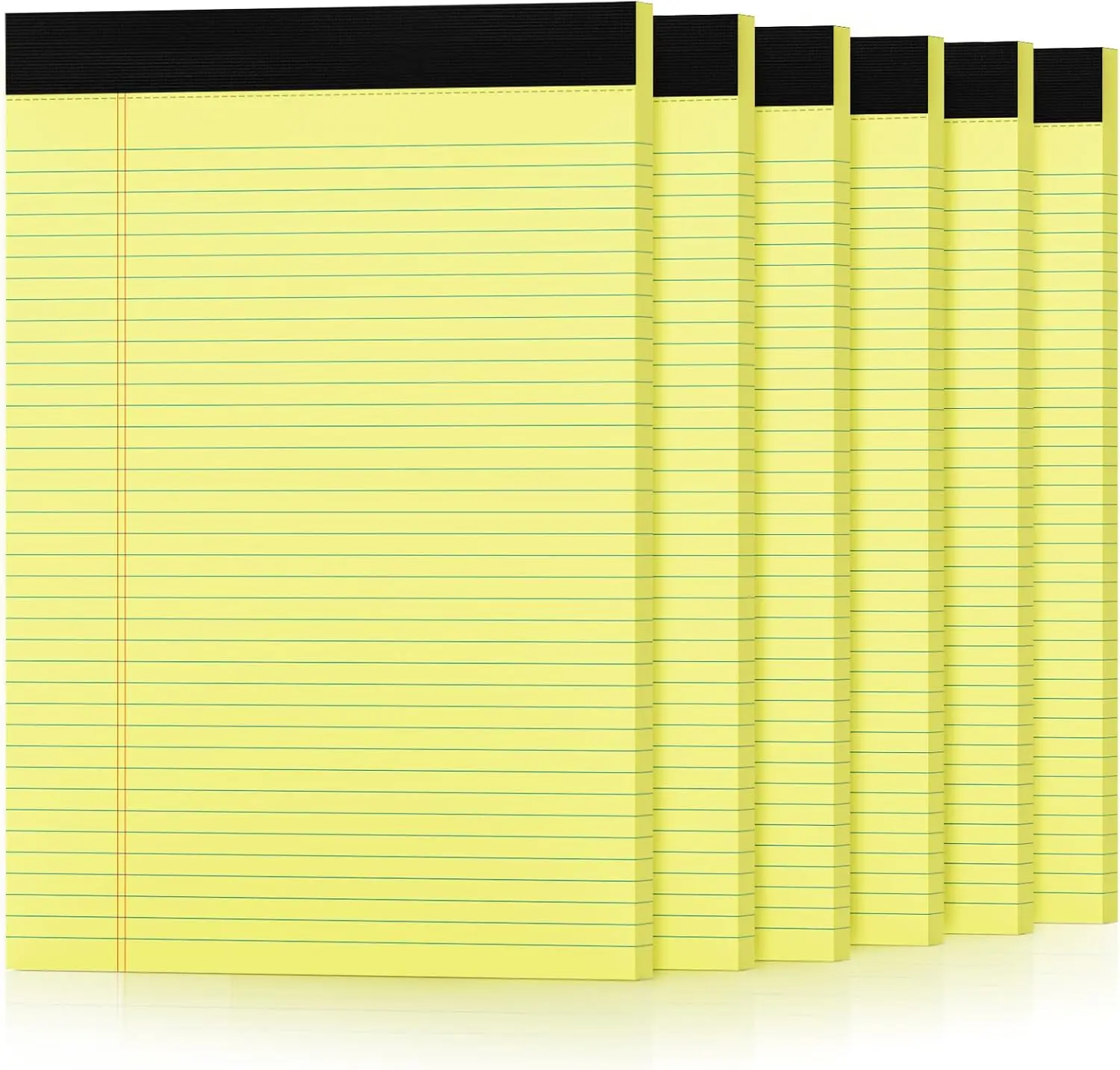 6 Pack Yellow Legal Pads 8.5x11 College Ruled Lined Writing Note Pads with 30 Sheets Each
6 Pack Yellow Legal Pads 8.5x11 College Ruled Lined Writing Note Pads with 30 Sheets Each