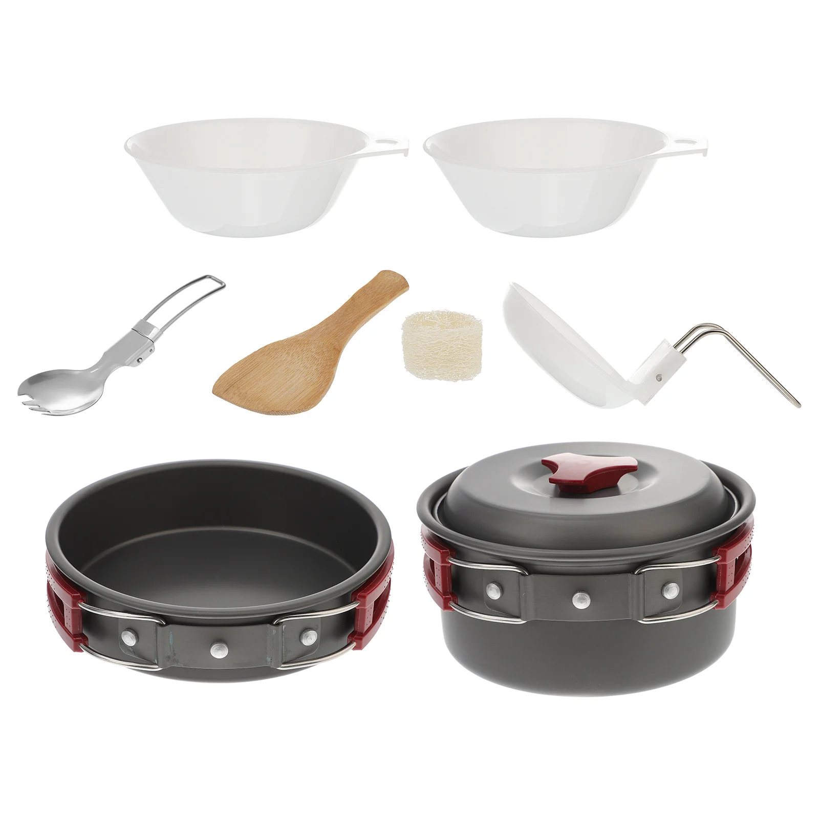 1Set Foldable Handle Aluminum Camping Cookware Set Outdoor Pot Pan Kit for Picnic Hiking Bbq 1-2 People Camping Cookware Set
1Set Foldable Handle Aluminum Camping Cookware Set Outdoor Pot Pan Kit for Picnic Hiking Bbq 1-2 People Camping Cookware Set