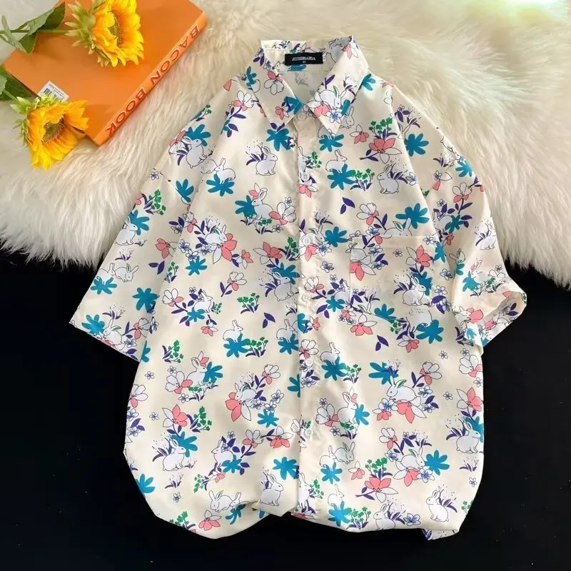 Летняя винтажная рубашка свободного кроя с цветочным принтом, тонкая, молодежная, для танцев, китайский бренд Komeiwei
Летняя винтажная рубашка свободного кроя с цветочным принтом, тонкая, молодежная, для танцев, китайский бренд Komeiwei