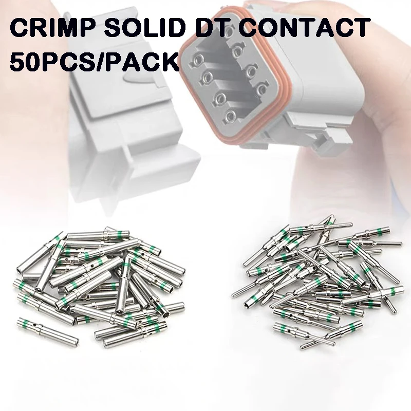 50Pcs DT 1.5mm Series Pin Contact 0462-201-16141 0460-202-16141,Stainless Steel 16AWG Deutsch Crimp Solid Female/male Terminals
50Pcs DT 1.5mm Series Pin Contact 0462-201-16141 0460-202-16141,Stainless Steel 16AWG Deutsch Crimp Solid Female/male Terminals