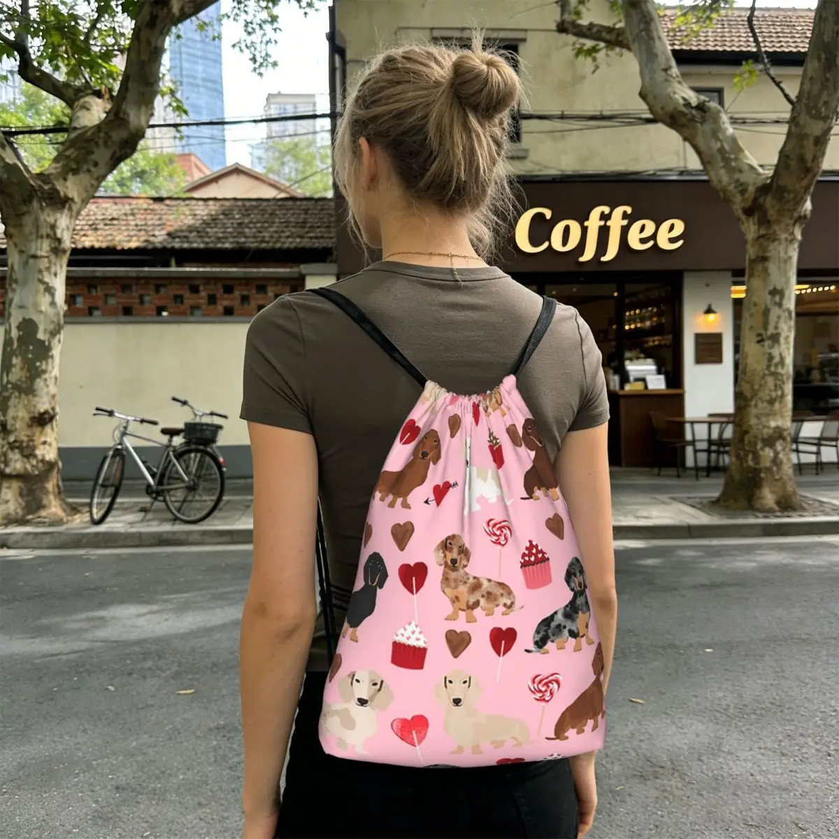 Dachshund Dog Backpacks Portable Drawstring Bundle Pocket Storage Bag Book Bags for Travel Students
Dachshund Dog Backpacks Portable Drawstring Bundle Pocket Storage Bag Book Bags for Travel Students