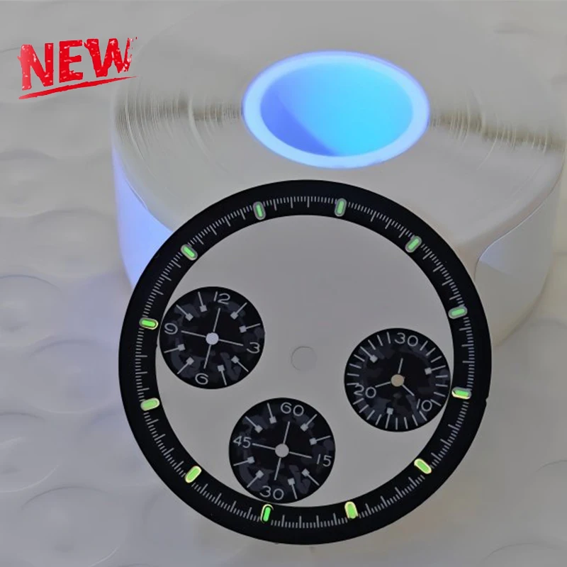 Зеленый светящийся/не светящийся циферблат 29,5 мм VK63, высококачественный циферблат, подходит для аксессуаров для часов VK63.
Зеленый светящийся/не светящийся циферблат 29,5 мм VK63, высококачественный циферблат, подходит для аксессуаров для часов VK63.