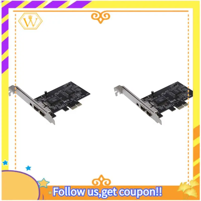 Новейшая 2X PCI Express X1 PCI-E Firewire 1394A IEEE1394, 3-портовая плата контроллера для настольного компьютера
Новейшая 2X PCI Express X1 PCI-E Firewire 1394A IEEE1394, 3-портовая плата контроллера для настольного компьютера