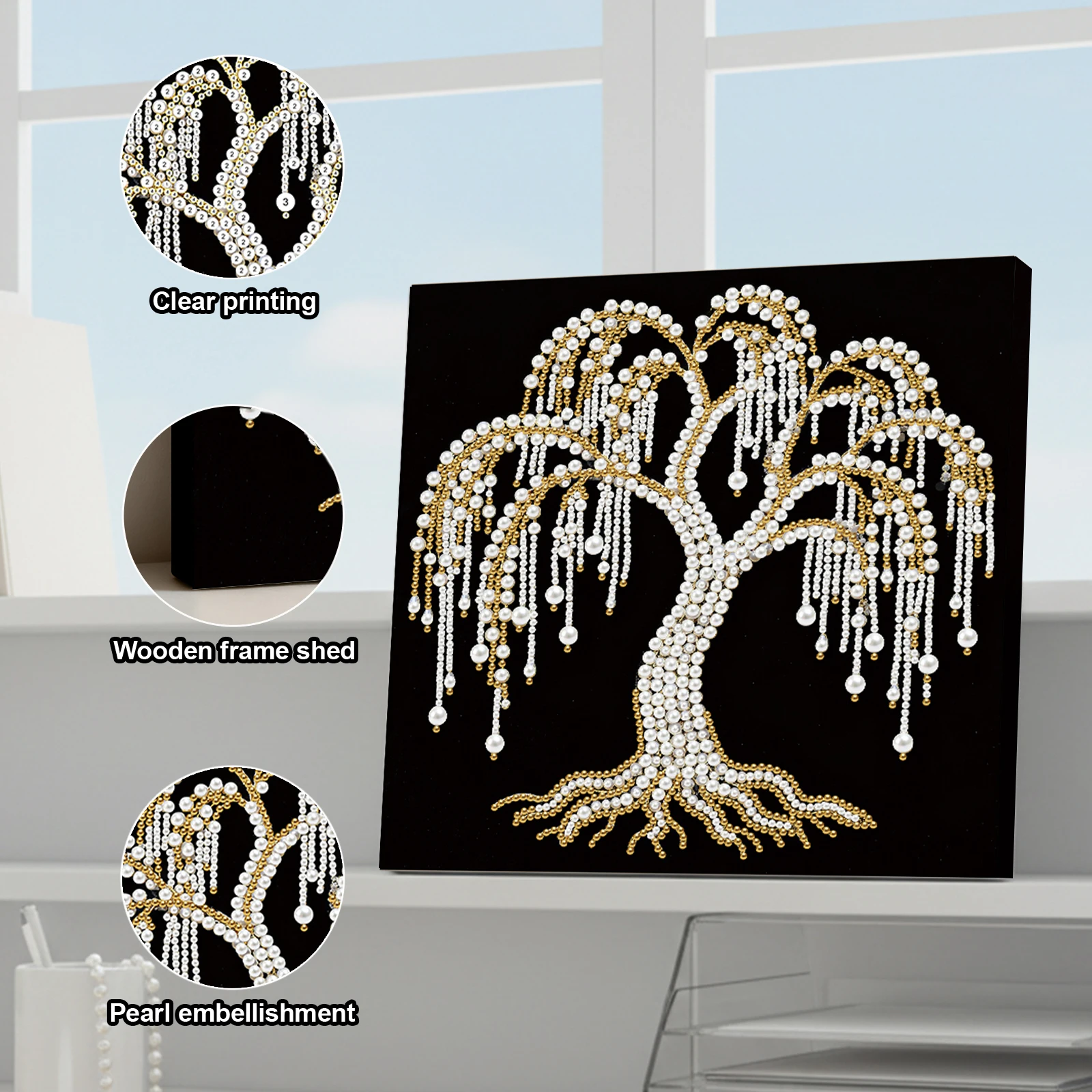 Набор для творчества: Жемчужная живопись для декора стен, картина из жемчужных камней, 25x25 см, с рамкой
Набор для творчества: Жемчужная живопись для декора стен, картина из жемчужных камней, 25x25 см, с рамкой