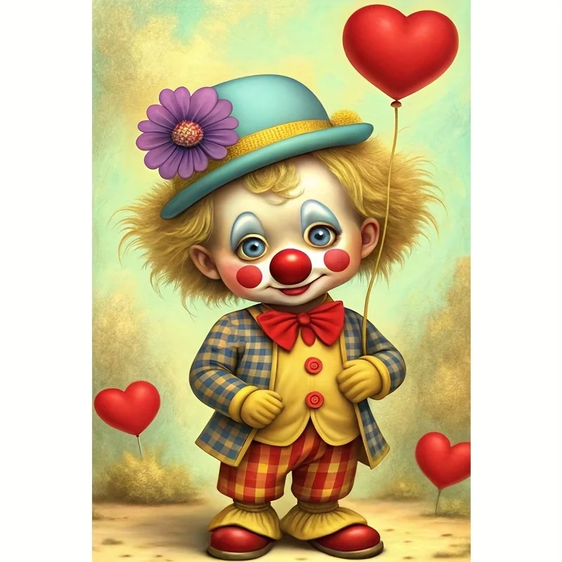 Heart-Shaped Balloon Clown 5D Diamond Painting Full Round Set Frameless Rhinestone Decoration Gift Birthday
Heart-Shaped Balloon Clown 5D Diamond Painting Full Round Set Frameless Rhinestone Decoration Gift Birthday