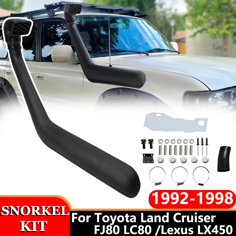 4X4 Air Ram Intake Snorkel Kit for For Toyota Land Cruiser FJ80 LC80 /Lexus LX450 1992-1998 Off Road Car Accessories
4X4 Air Ram Intake Snorkel Kit for For Toyota Land Cruiser FJ80 LC80 /Lexus LX450 1992-1998 Off Road Car Accessories