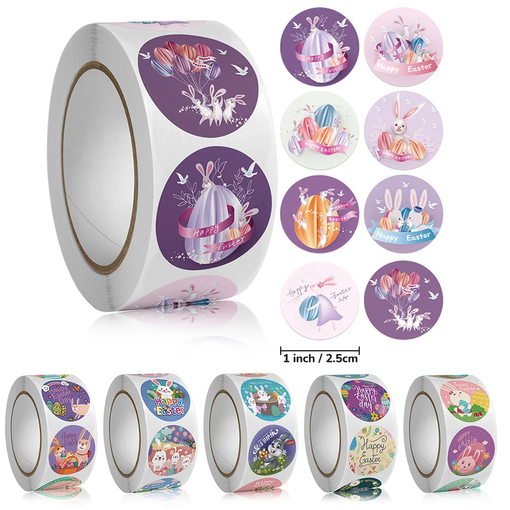 500Pcs/Roll Happy Easter Egg Stickers DIY Party Envelope Baking Gift Packing Decoratons Stickers Stationery
500Pcs/Roll Happy Easter Egg Stickers DIY Party Envelope Baking Gift Packing Decoratons Stickers Stationery
