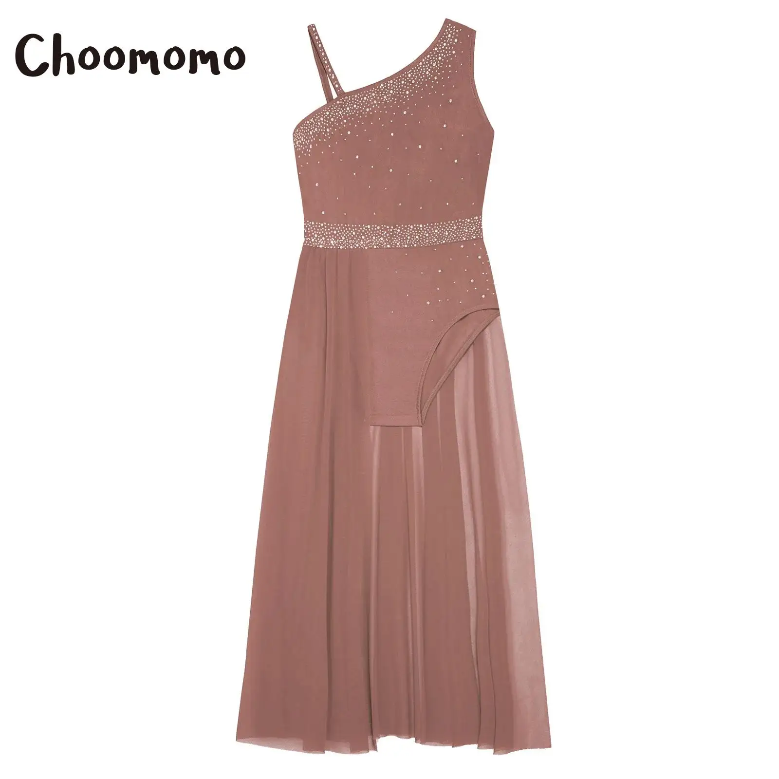 Kid Girls Lyrical Dance Costume Rhinestone One Shoulder Split Sheer Mesh Ballet Gymnastic Skating Leotard Contemporary Dancewear
Kid Girls Lyrical Dance Costume Rhinestone One Shoulder Split Sheer Mesh Ballet Gymnastic Skating Leotard Contemporary Dancewear