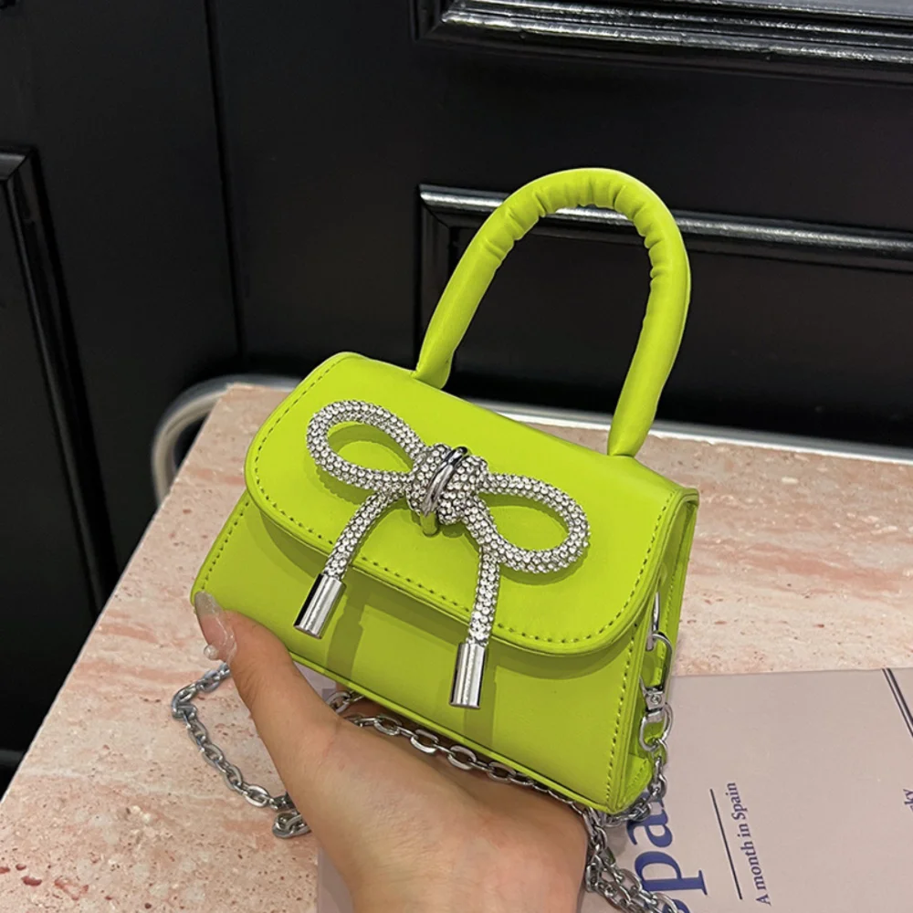Stylish PU Women's Handbag with Chic Bowknot Design - Mini Square Bag with Chain Handle
Stylish PU Women's Handbag with Chic Bowknot Design - Mini Square Bag with Chain Handle