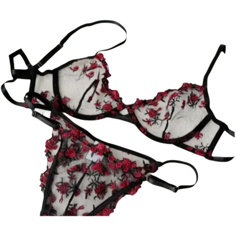 Women Sexy Sheer Lace Floral Embroidery Underwire Lingerie Bra, Large Bust Minimize Anti-Sagging Everyday Soft Comfort S-XL Suit
Women Sexy Sheer Lace Floral Embroidery Underwire Lingerie Bra, Large Bust Minimize Anti-Sagging Everyday Soft Comfort S-XL Suit