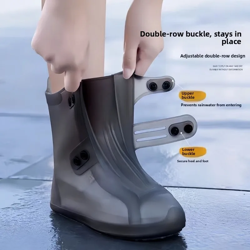 Adult Rain Boots Silicone Waterproof Non-slip Thickened Wear-resistant Rain Shoes for Men And Women New Model Outdoor Wear
Adult Rain Boots Silicone Waterproof Non-slip Thickened Wear-resistant Rain Shoes for Men And Women New Model Outdoor Wear