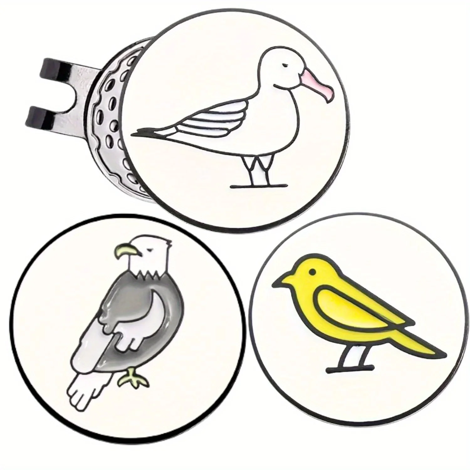 3 pacs Golf Ball Markers with Magnetic Hat Clips Value Sets for Men Women Golfer, Removable Attaches Easily to Golf Cap
3 pacs Golf Ball Markers with Magnetic Hat Clips Value Sets for Men Women Golfer, Removable Attaches Easily to Golf Cap