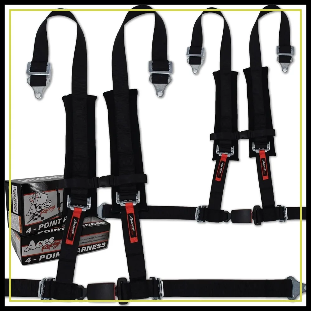 4 Point Harness Pair with 2 Inch Padding for Racing
4 Point Harness Pair with 2 Inch Padding for Racing
