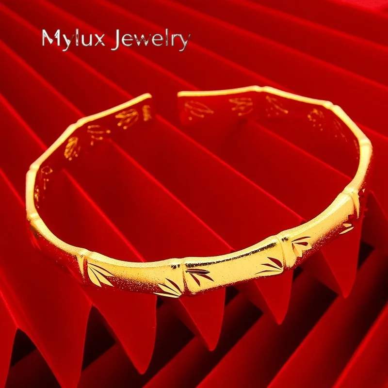 Mylux Jewelry 9999 24K genuine gold bracelet, bamboo bamboo leaf gold bracelet, gold jewelry
Mylux Jewelry 9999 24K genuine gold bracelet, bamboo bamboo leaf gold bracelet, gold jewelry
