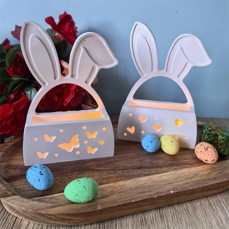 Easter Series Silicone Resin Casting Molds Irregular Shape Rabbit Ears Flower Basket Gift Storage Box Decorative Item
Easter Series Silicone Resin Casting Molds Irregular Shape Rabbit Ears Flower Basket Gift Storage Box Decorative Item
