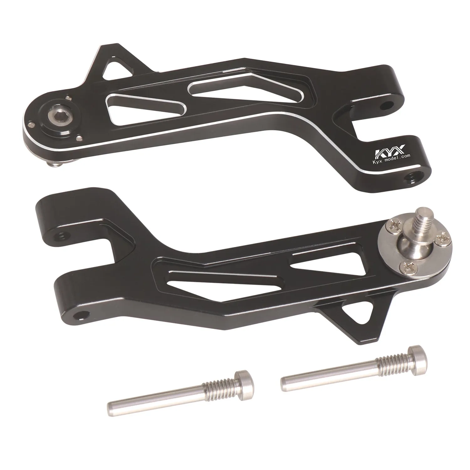 KYX Tamiya 1/10 The Bigwig Tycoon 2017 Edition 47330 Aluminum Alloy Front Upper and Lower Arms
KYX Tamiya 1/10 The Bigwig Tycoon 2017 Edition 47330 Aluminum Alloy Front Upper and Lower Arms