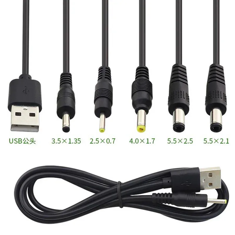 0.5M 2M 5V USB type A Male to DC 3.5 1.35 4.0 1.7 5.5 2.1 5.5 2.5mm male plug extension power cord supply Jack cable connector
0.5M 2M 5V USB type A Male to DC 3.5 1.35 4.0 1.7 5.5 2.1 5.5 2.5mm male plug extension power cord supply Jack cable connector