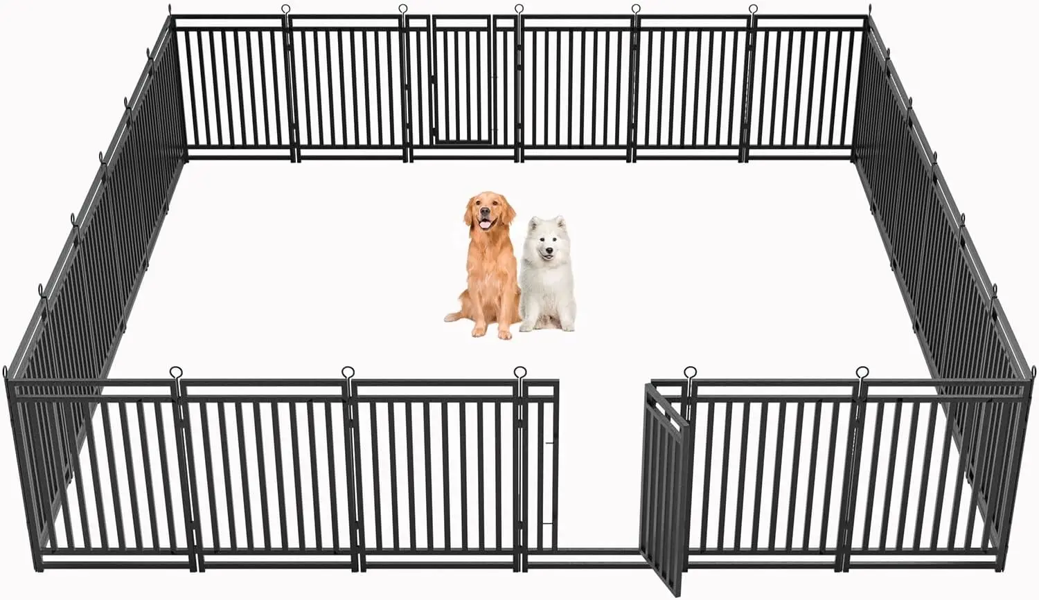 Dog Fence Outdoor Indoor, 40 Inch Height 24 Panels Dog Playpen for Large/Medium/Small Dogs Metal Dog Pen for Yard Camping and RV
Dog Fence Outdoor Indoor, 40 Inch Height 24 Panels Dog Playpen for Large/Medium/Small Dogs Metal Dog Pen for Yard Camping and RV