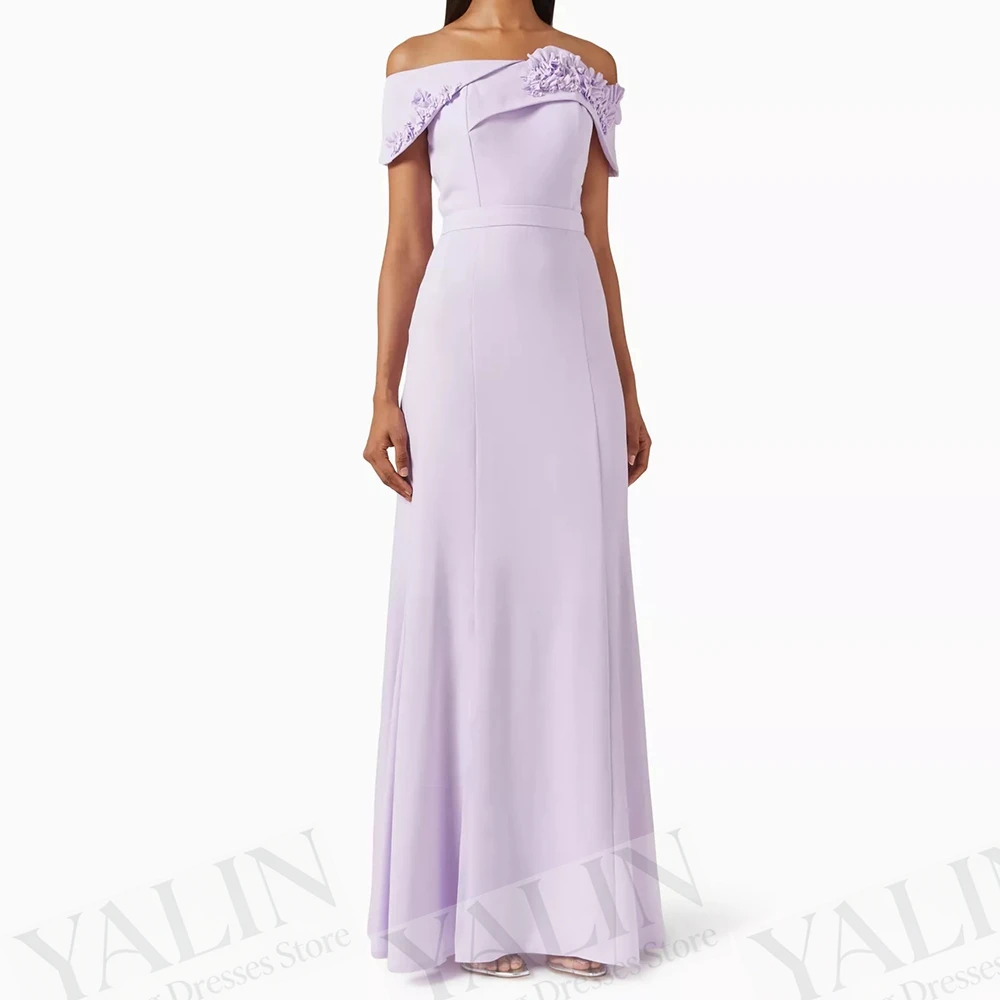 Women's A-line Evening Dresses Floor-length Off The Shoulder Sleeveless Prom Gown Fashion Ruched Side-split Customized Gowns
Women's A-line Evening Dresses Floor-length Off The Shoulder Sleeveless Prom Gown Fashion Ruched Side-split Customized Gowns