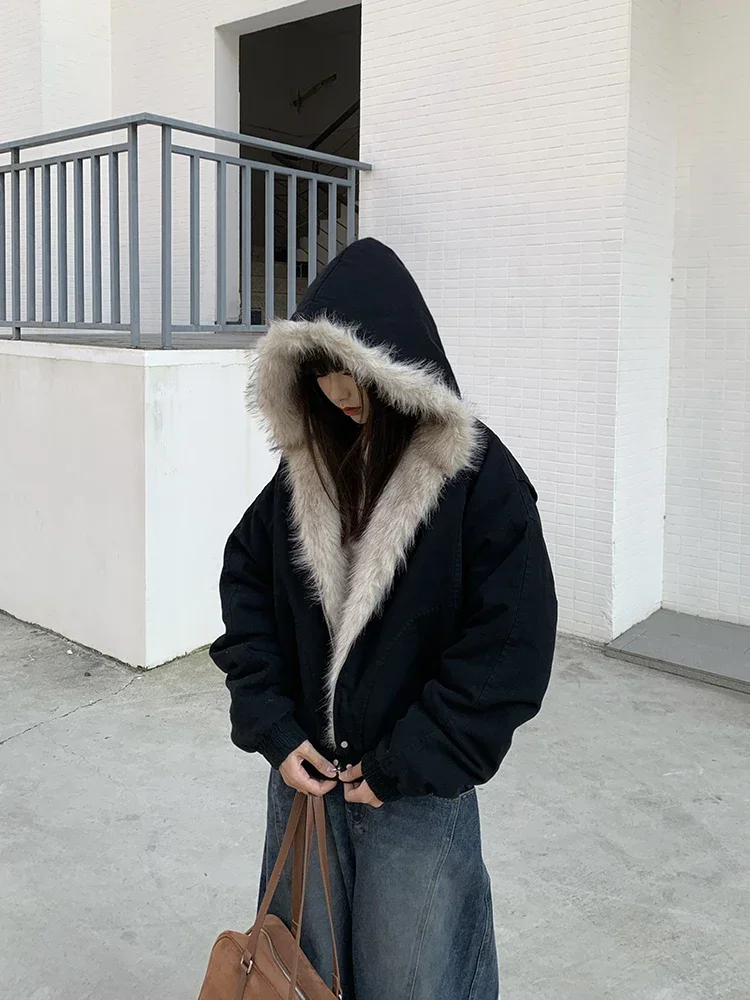MiiiiX Simple Basics Versatile Hooded Puffer Jacket Women's Parkas Fur Collar Loose Thickened Outerwear 2024 Women's Winter Coat
MiiiiX Simple Basics Versatile Hooded Puffer Jacket Women's Parkas Fur Collar Loose Thickened Outerwear 2024 Women's Winter Coat