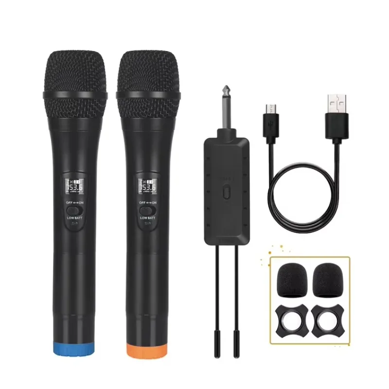 Hot Sales Dual Channel Karaoke Microphone System UHF Wireless Handheld Dynamic Mic For Parties And Church Metal Material
Hot Sales Dual Channel Karaoke Microphone System UHF Wireless Handheld Dynamic Mic For Parties And Church Metal Material