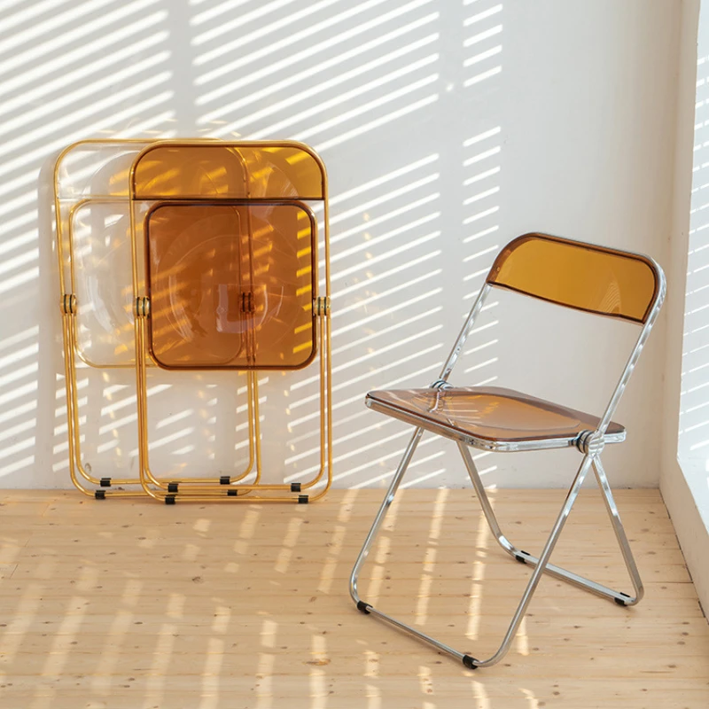 Nordic Clothing Store Ins Transparent Plastic Folding Chair, Transparent Acrylic Home Dining Chair Creative Negotiation Chair
Nordic Clothing Store Ins Transparent Plastic Folding Chair, Transparent Acrylic Home Dining Chair Creative Negotiation Chair