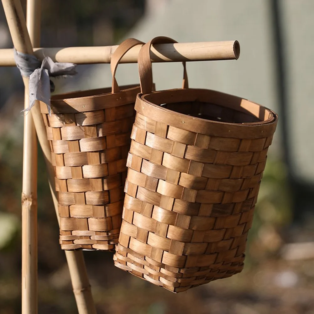 Wooden Wall Flower Basket Simple Storage Kitchen Holder Hanging Farmhouse Fruit Woven Baskets for
Wooden Wall Flower Basket Simple Storage Kitchen Holder Hanging Farmhouse Fruit Woven Baskets for