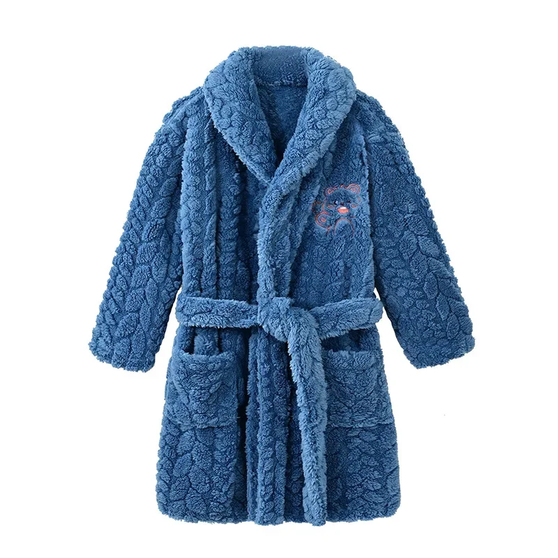 Winter Children Flannel Warm Robes Casual Teenage Fleece Pajamas Big Boys and Girls Thicken Sleepwear Cartoon Bathgrowns 4-16T
Winter Children Flannel Warm Robes Casual Teenage Fleece Pajamas Big Boys and Girls Thicken Sleepwear Cartoon Bathgrowns 4-16T