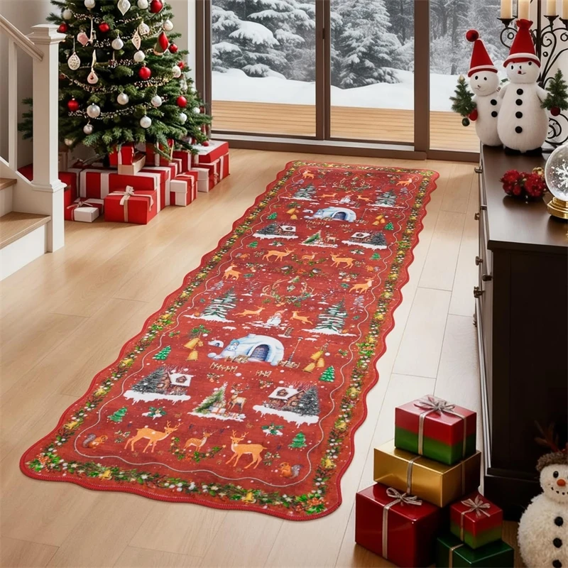 Christmas Hallway Rug Dirt Resistant Durable Absorbent Easy Care Nonslip For Bedroom Bedside Entry Cozy Holiday Gift For Home
Christmas Hallway Rug Dirt Resistant Durable Absorbent Easy Care Nonslip For Bedroom Bedside Entry Cozy Holiday Gift For Home