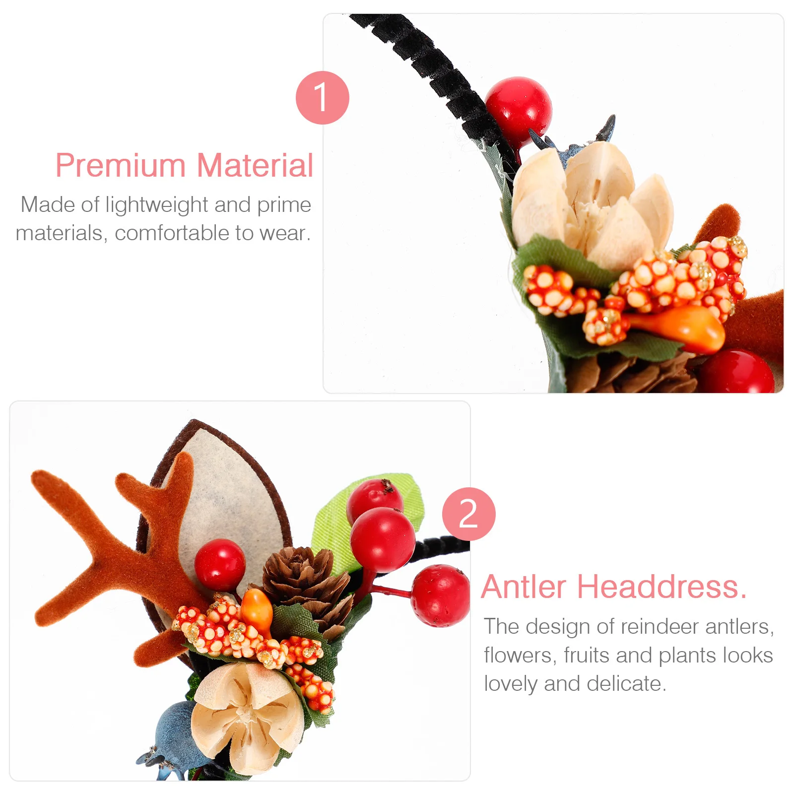 Праздничный головной убор с рогами и реалистичными сосновыми шишками, ягодами, рождественский аксессуар для волос, идеально подходящий для праздничных нарядов и сезонов
Праздничный головной убор с рогами и реалистичными сосновыми шишками, ягодами, рождественский аксессуар для волос, идеально подходящий для праздничных нарядов и сезонов