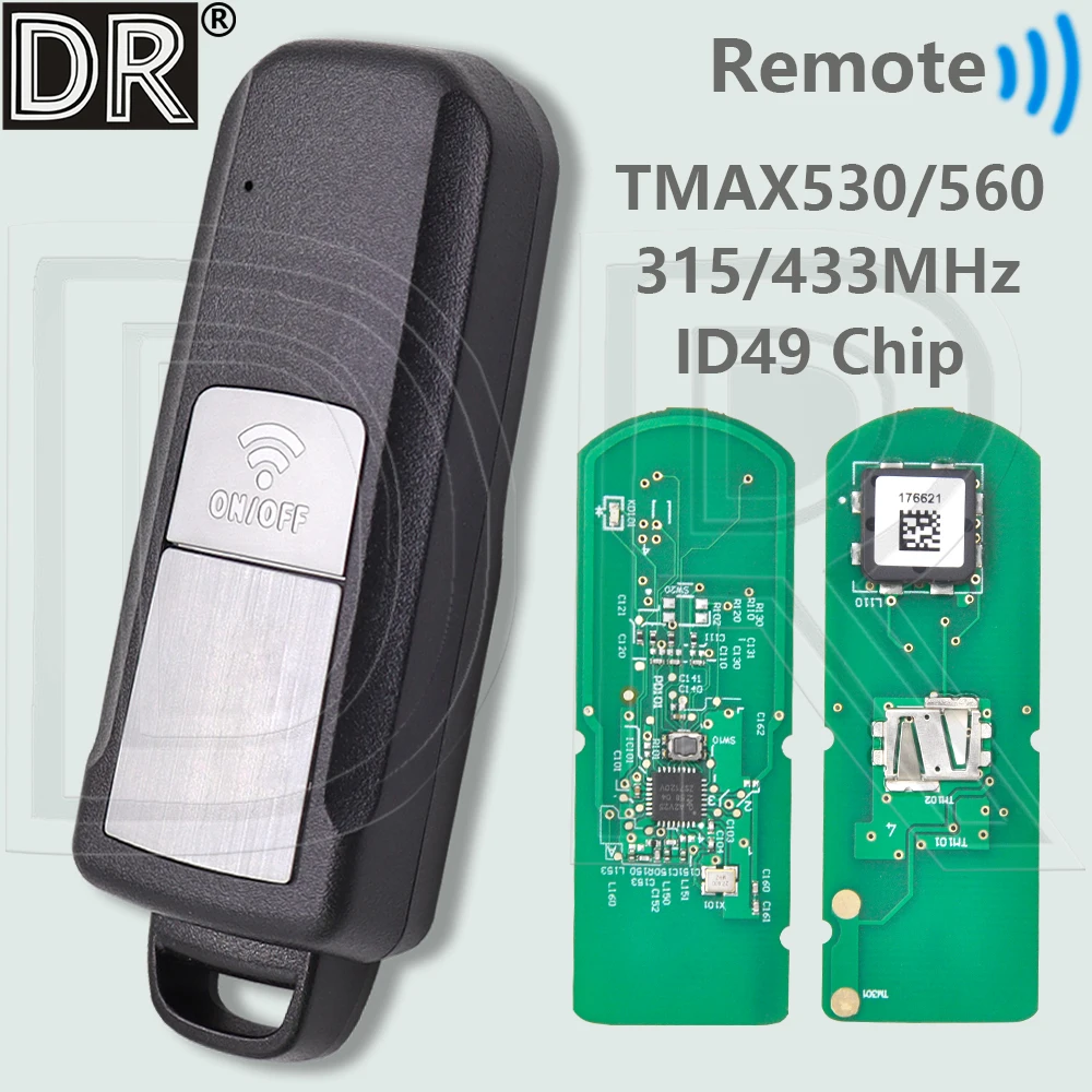 DR 315/433MHz ID49 Chip Motorcycle Remote Key For YAMAHA T-MAX-530 T-MAX-560 TMAX530 TMAX560 2016-2021 Year
DR 315/433MHz ID49 Chip Motorcycle Remote Key For YAMAHA T-MAX-530 T-MAX-560 TMAX530 TMAX560 2016-2021 Year