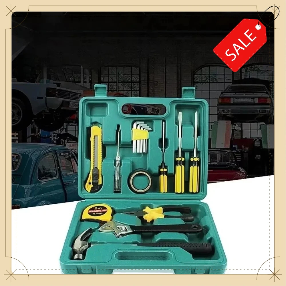 12/16 Pcs Household Hand Tool Set with Plastic Toolbox Compact Professional Repair Tools Storage Case for Home Use
12/16 Pcs Household Hand Tool Set with Plastic Toolbox Compact Professional Repair Tools Storage Case for Home Use