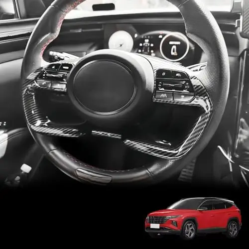 Carbon Fiber Look Steering Wheel Trim Cover With Button Panel Protector For Hyundai Models CN7 NX4 Santa Cruz
Carbon Fiber Look Steering Wheel Trim Cover With Button Panel Protector For Hyundai Models CN7 NX4 Santa Cruz