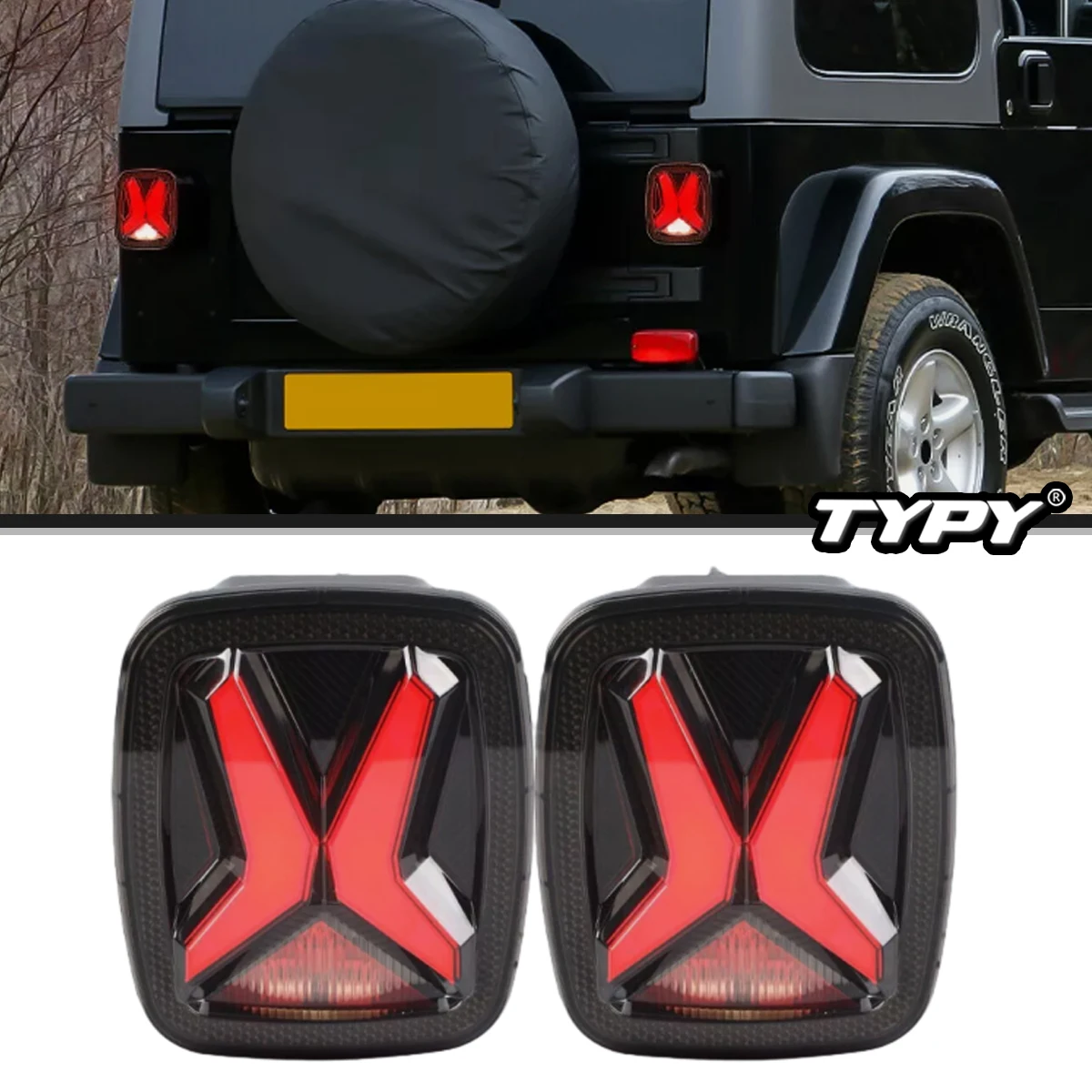 TYPY Автомобильные задние светодиодные задние фонари подходят для Jeep Wrangler CJ TJ YJ 1998-2006 Водонепроницаемые светодиодные 12 В Drl Светодиодные фонари заднего хода
TYPY Автомобильные задние светодиодные задние фонари подходят для Jeep Wrangler CJ TJ YJ 1998-2006 Водонепроницаемые светодиодные 12 В Drl Светодиодные фонари заднего хода